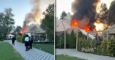 В Тогатино сгорел летний дом на территории банкетного комплекса