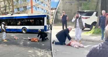 В Кишинёве 82-летний водитель BMW сбил женщину на переходе