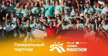 Maib и Mastercard — генеральные партнёры Chisinau Marathon 2026 Ⓟ