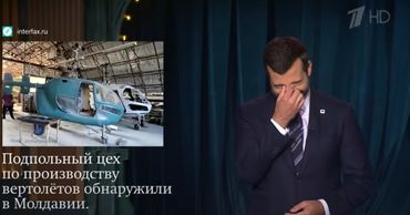 В «Вечернем Урганте» посмеялись над новостью об ангаре с вертолетами.
