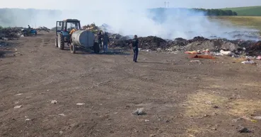 Incendiul de la rampa de deșeuri din Glodeni a fost localizat