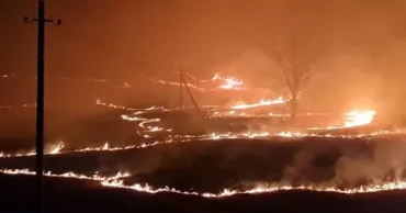Сильный пожар разгорелся в Иванче