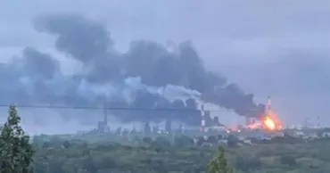 Ucraina lansează un atac asupra Rusiei. O rafinărie de petrol din Sizran, lovită