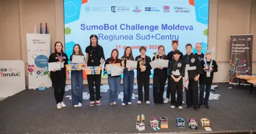 Команда Enigma успешно выступила на SumoBot Challenge Moldova 2025 Ⓟ