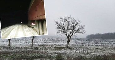 В Шолданештах слой снега достигает нескольких сантиметров.