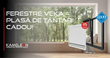 Kameleon: Toată primăvara, la fiecare comandă de ferestre Veka, primești cadou o plasă contra insectelor Ⓟ