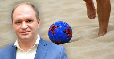 Чебан анонсировал строительство стадиона для пляжного футбола.