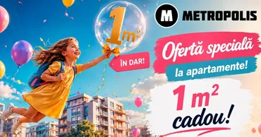 Metropolis: 1 m² cadou pentru fiecare 10.000 € Ⓟ