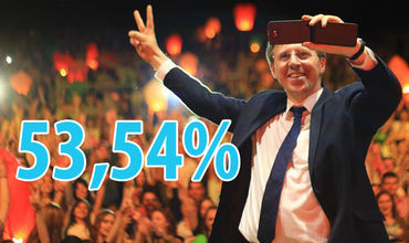 За Киртоакэ проголосовали 53,54% жителей муниципия.