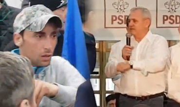 В Румынии мужчину, возразившего Ливиу Драгня, силой вытолкали с митинга.