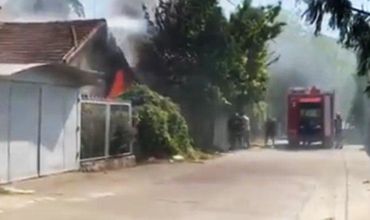 На Чеканах произошел пожар в жилом доме.