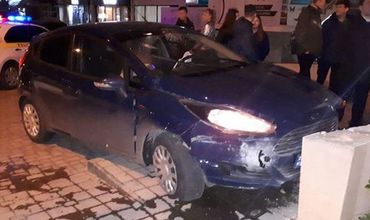 На Ботанике пьяный водитель врезался в парапет.