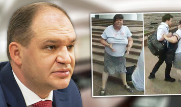 Чебан готов оплатить штраф женщины, напавшей на Перчуна. Коллаж: Point.md