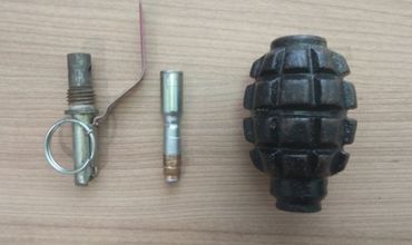 Гражданин Украины попытался ввезти в Молдову боевую гранату.