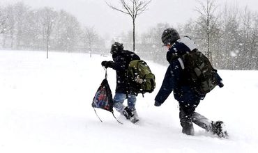 Во многих регионах Румынии закрыты школы из-за непогоды.