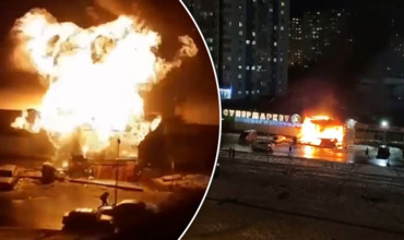 Мощный взрыв в Краснодаре попал на видео.