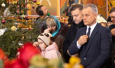 Влад Плахотнюк посетил Рождественскую службу в монастыре Куркь.