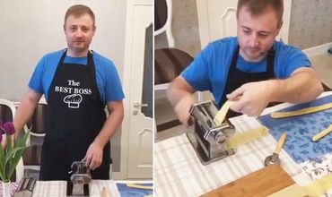 Георге Кавкалюк продемонстрировал кулинарный талант.