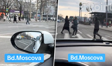 În ambuteiaj de două ore: Șoferii cer instalarea unui semafor pe bulevardul Moscova din Chișinău.