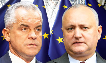 RISE Moldova: В санкционном списке ЕС IDNP Додона присвоили Плахотнюку. Коллаж: Point.md