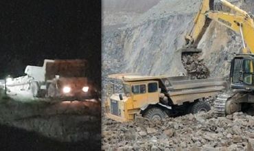 В карьере в Микауцах ночью незаконно продолжают добывать камень. Коллаж: Point.md