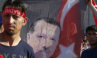 Сторонники действующих властей Турции.