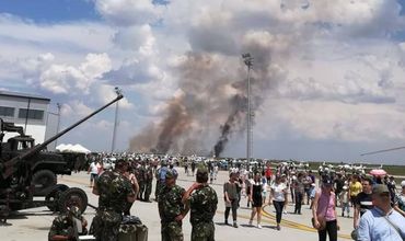 В Румынии МиГ-21 рухнул во время показательного полёта.