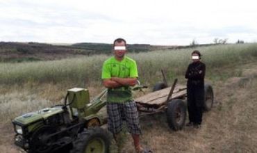 Дрон следил за молдаванами, воровавшими кукурузу на Украине.