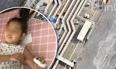 В Китае 9-летняя девочка выжила после падения с 25-го этажа.