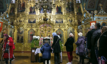 В Монастырь Чуфля вновь доставили икону Божией Матери.