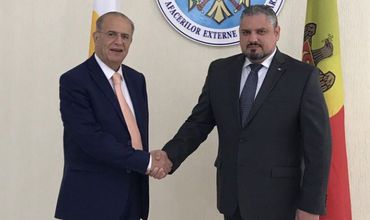 Галбур и Касулидис обсудили результаты сотрудничества стран в сфере европейской интеграции. Фото: mfa.gov.md.