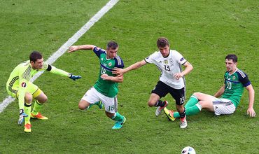 Сборная Германии обыграла Северную Ирландию со счетом 1:0.