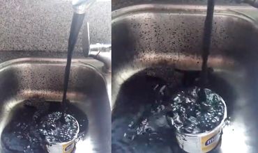 В венесуэльском городе Сан-Диего из водопроводных кранов полилась черная вода.