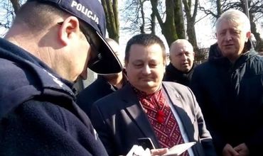 В Польше вызвали полицию из-за "Слава Украине".