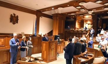 Заседание в парламенте Молдовы.