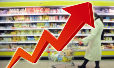 Годовой темп роста цен на продукты питания увеличится к концу этого года.