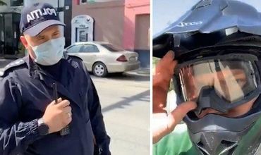 Мотоциклисту, угрожавшему и оскорблявшему полицейских, грозит до 2 лет тюрьмы. Фото: Point.md