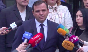 Кандидат  от блока ACUM на пост примара Кишинева Андрей Нэстасе.