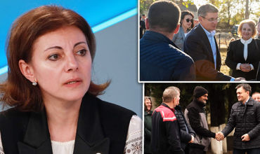 Анжела Караман прокомментировала деятельность первых лиц страны перед выборами. Коллаж Point.md.
