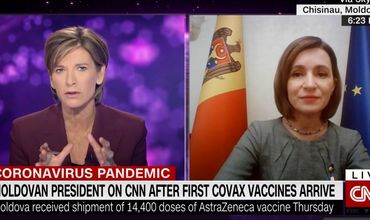 Президент Майя Санду дала интервью телеканалу CNN.