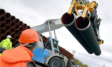 "Газпрому" осталось построить в России 40 км газопровода для "Северного потока - 2".