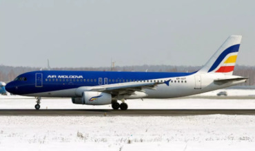 Air Moldova вылетает по расписанию, несмотря на непогоду.