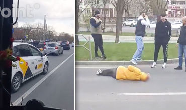 В Кишиневе водитель сбил женщину.