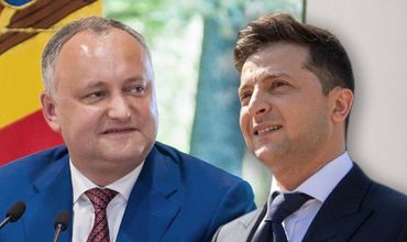 Додон поздравил Зеленского с Днем независимости Украины.