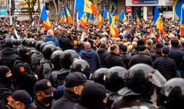 В Кишиневе проходит акция протеста сторонников партии &#34;Шор&#34;.