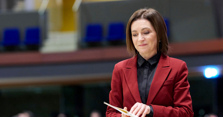 Maia Sandu a fost distinsă cu titlul de membru onorific al Ordinului European pentru Merit.