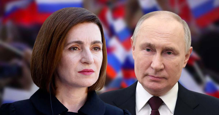 Санду: Путин должен вывести войска из Украины и заняться внутренними проблемами. Коллаж: Point.md