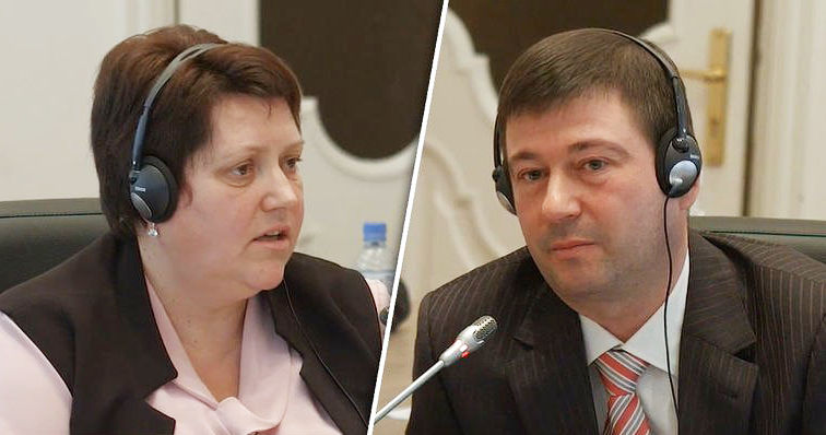 Кандидаты в судьи Высшей судебной палаты Михаил Львовский и Светлана Балмуш. Коллаж Point.md.