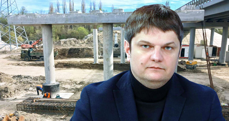 Спыну: Отмечаем хороший темп ремонта моста через реку Бык на трассе M1. Коллаж: Point.md