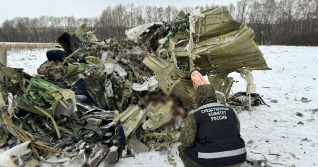 В среду утром в Белгородской области разбился российский военно-транспортный самолёт Ил-76.